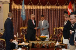 राष्ट्रपति पौडेलसँग शिष्टाचार भेट